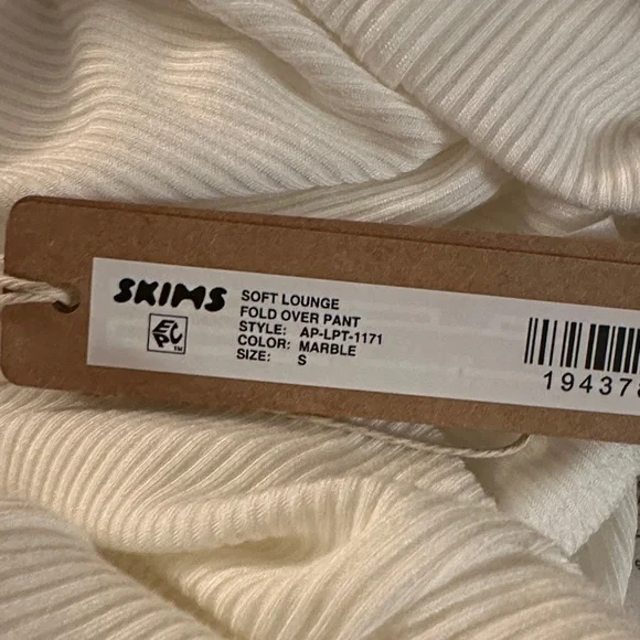 SKIMS Soft Lounge Foldover Pant Marble Small - Picture 5 of 5